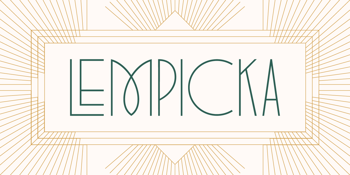Example font Lempicka #1
